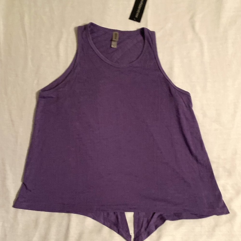 Epic MMA Gear Open Back Tank Top Purple Size Medium NWPT